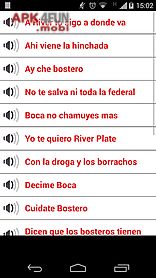 boca vs river chants