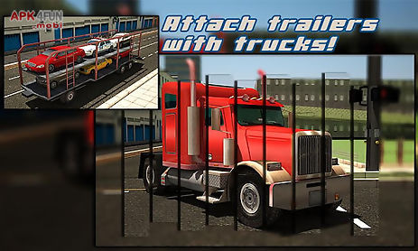 car transporter trailer 3d sim