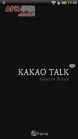 kakaotalk gentle black theme
