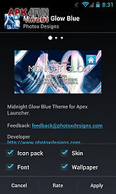 mg blue apex theme