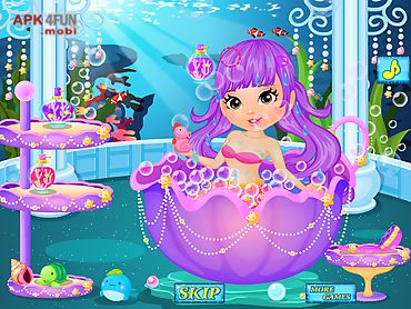 baby care - mermaid games