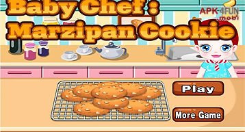 Baby chef-marzipan cookie