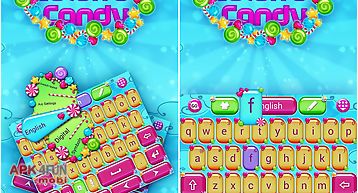 Colorful candy keyboard theme