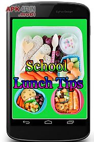school lunch tips