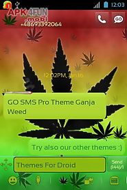 theme weed ganja for go sms