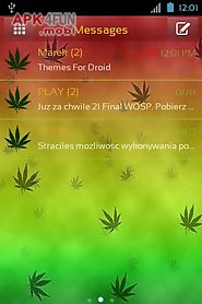 theme weed ganja for go sms