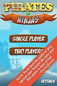 pirate vs ninja 2 player game