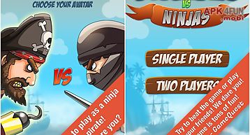 Pirate vs ninja 2 player game