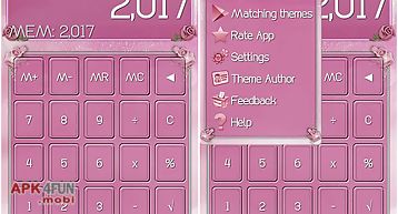 Scalc pink roses theme