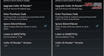Caller id reader - speak calls
