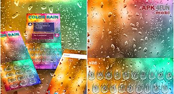Color rain animated keyboard