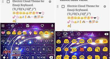 Electric cloud emoji keyboard