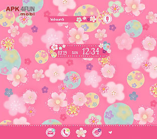 cute theme-flowers and circles