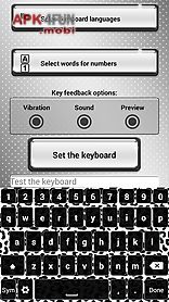 black and white keyboard theme
