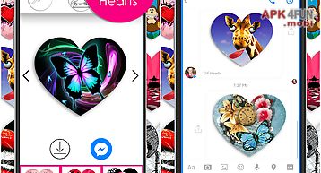 Gif hearts for messenger ♥