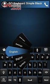 go keyboard simple black theme