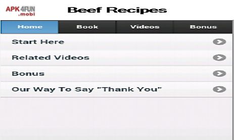 beef recipes app