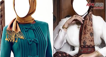 Hijab fashion photo montage