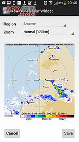 australia weather radar widget
