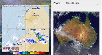 Australia weather radar widget