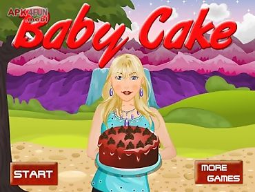 baby cake cooking
