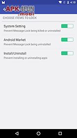 message lock (sms lock)