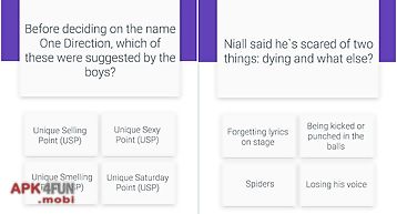 Fan quiz for one direction