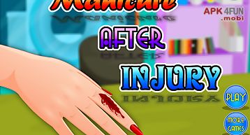 Manicure after injury - girls