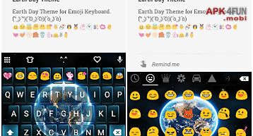 Earth day emoji keyboard theme