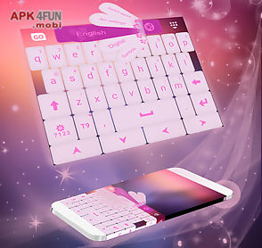 keyboard pink theme smart