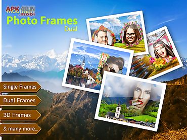 mountains photo frames - dual