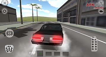 Speed muscle car driver