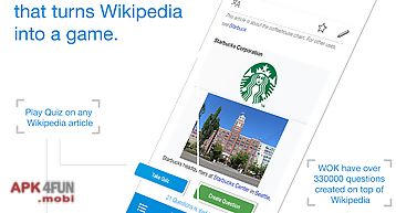 Wokwiki- quizzes to wikipedia