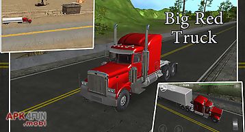 Big red truck: 3d driving sim