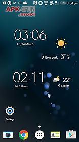 minimal theme weather widget