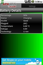 battery details