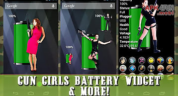 Gun girls battery widget