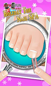 holiday toe nails spa