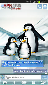 go sms pro theme penguins