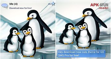 Go sms pro theme penguins