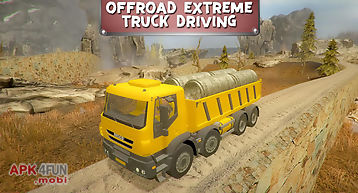Off­road extreme truck driving
