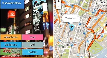 Tokyo offline map guide hotels