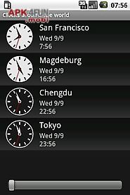 clocks around the world