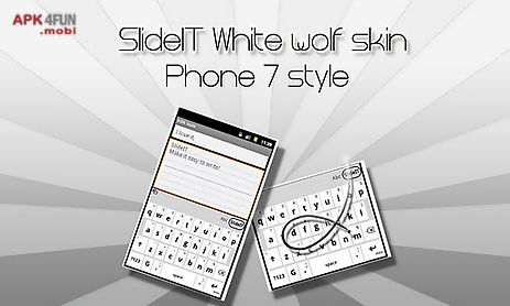 slideit white wolf skin