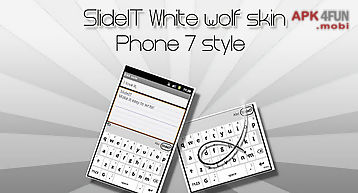 Slideit white wolf skin