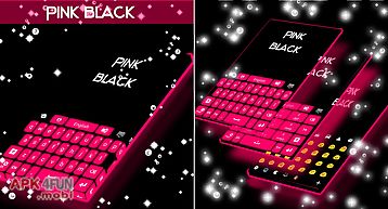 Pink black keyboard