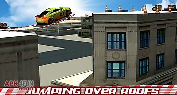 Crazy car roof jumping 3d