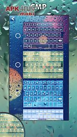 rainy keyboard theme