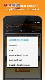 blacklistcall - block numbers