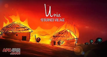 Unia and the burned village